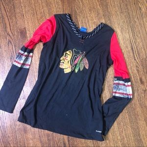 Chicago Blackhawks Long Sleeved Shirt